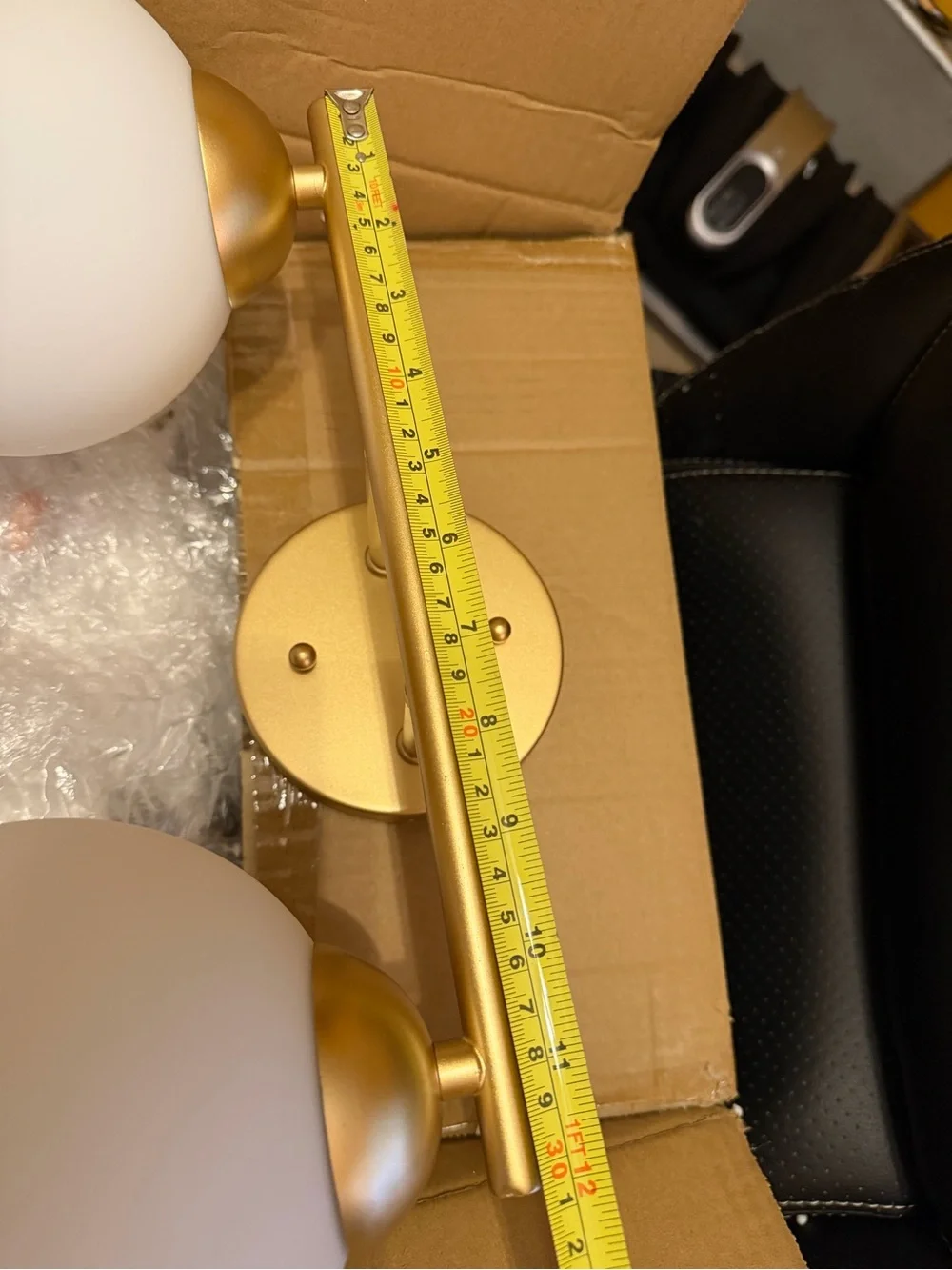 Emak Lighting Gold & White 2 lights